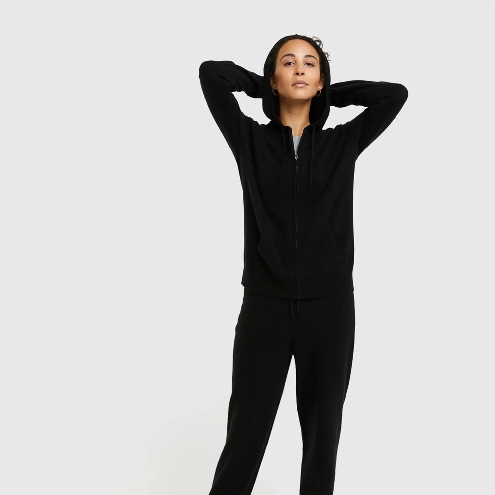 Quince Black Hoodie